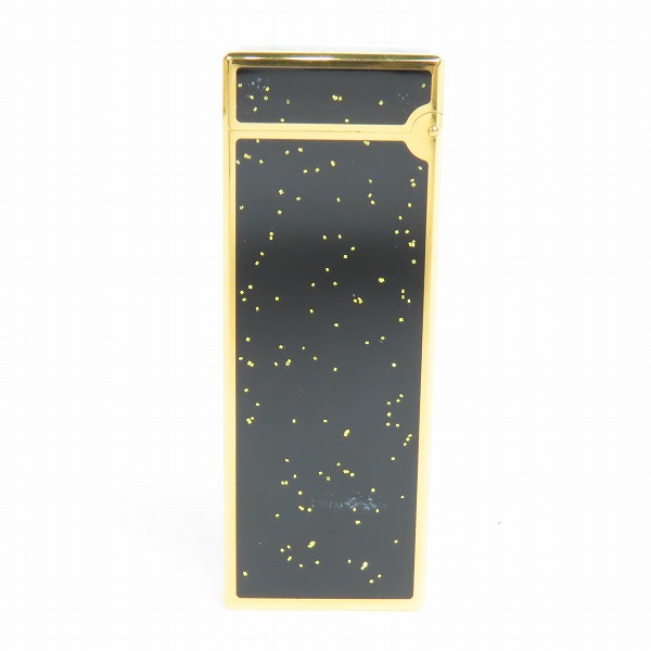 実際に弊社で買取させて頂いたdunhill/ダンヒル サイドローラー ガスライター ブラック×ゴールドの画像 1枚目