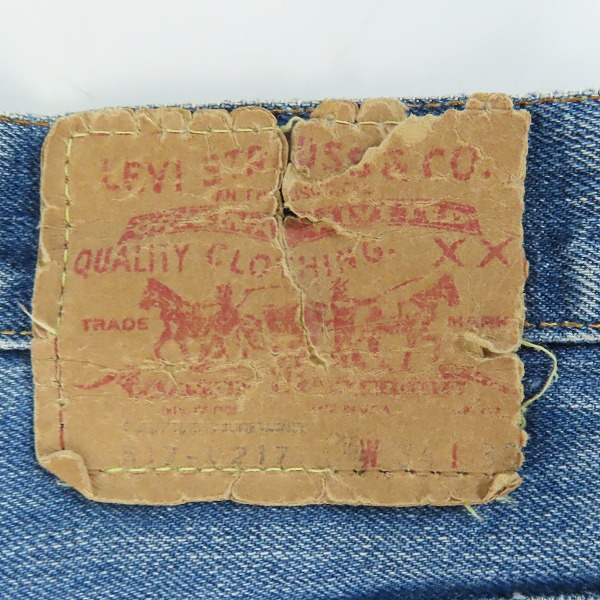 実際に弊社で買取させて頂いたLevis/リーバイス ヴィンテージ 517-0217 サークルR 刻印16 ジップフライ デニムパンツ /W34の画像 2枚目