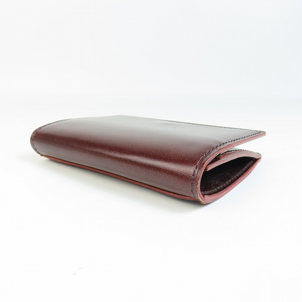 実際に弊社で買取させて頂いたGANZO/ガンゾ CORDOVAN/コードバン レザー 馬革 カード コインケース/小銭入れ 57651/01099 43Aの画像 2枚目