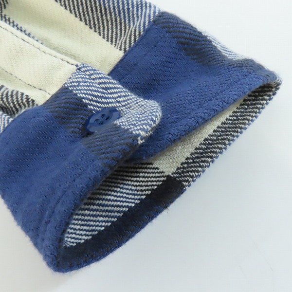 実際に弊社で買取させて頂いたSUGARCANE/シュガーケーン ツイルチェックワークシャツ SC29155 Lの画像 5枚目