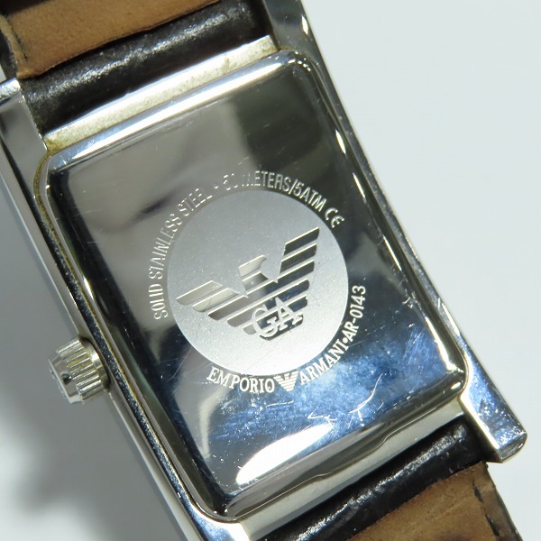 実際に弊社で買取させて頂いたEMPORIO ARMANI/エンポリオアルマーニ 腕時計 AR-0143【動作未確認】の画像 3枚目