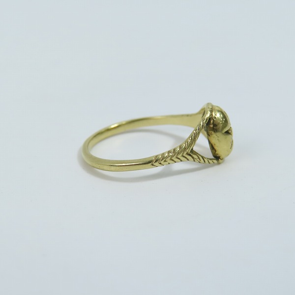 実際に弊社で買取させて頂いたALEX STREETER/アレックスストリーター 18K PAGAN PRIESTESS UNDERSET RING パガンプリーステスアンダーセットリング 6.5号の画像 3枚目