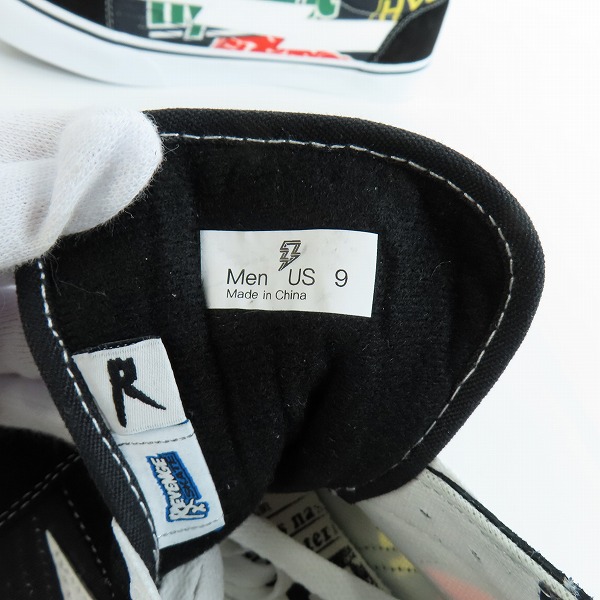 実際に弊社で買取させて頂いたHYSTERIC GLAMOUR/ヒステリックグラマー ローカットスニーカー /US9の画像 5枚目