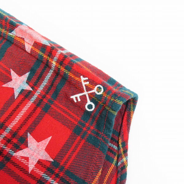 実際に弊社で買取させて頂いたuniform experiment×ENGLATAILOR by GB 長袖シャツ コットン チェック UE-112124/3の画像 5枚目