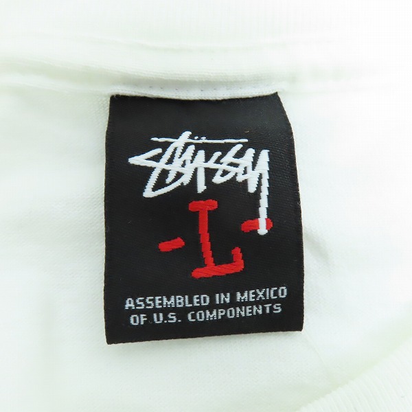 実際に弊社で買取させて頂いたSTUSSY × HECTIC/ステューシー×ヘクティク フラワー プリントTシャツ ホワイト/Lの画像 2枚目