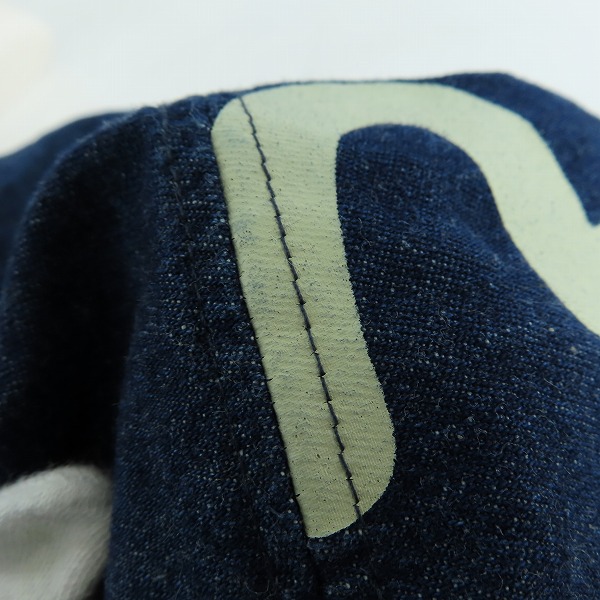 実際に弊社で買取させて頂いたEVISU/エヴィス カモメ デニム ハンチング キャップの画像 8枚目