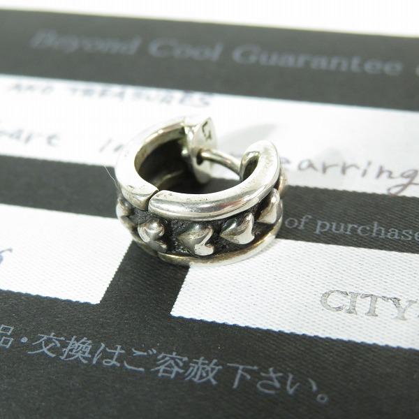 実際に弊社で買取させて頂いた【ギャラ付】LEATHERS AND TREASURES/レザーズ＆トレジャーズ Heart interior earring ピアス