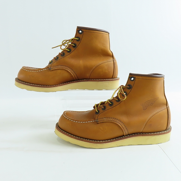 実際に弊社で買取させて頂いたREDWING/レッドウィング 羽根タグ アイリッシュセッター モックトゥ ブーツ 875/8Dの画像 3枚目