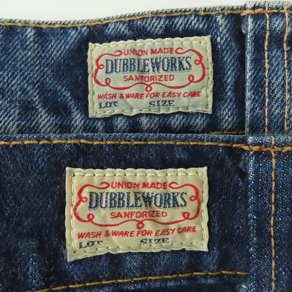 実際に弊社で買取させて頂いたDUBBLEWORKS/ダブルワークス デニムパンツ 2点セットの画像 2枚目