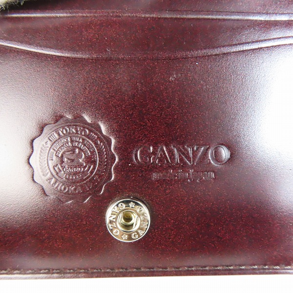 実際に弊社で買取させて頂いたGANZO/ガンゾ CORDOVAN/コードバン レザー 馬革 カード コインケース/小銭入れ 57651/01099 43Aの画像 5枚目