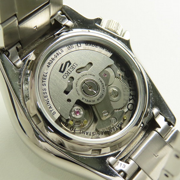 実際に弊社で買取させて頂いたSEIKO/セイコー 5 スポーツ 腕時計 メカニカル 24石 自動巻き 4R36-08L0の画像 4枚目