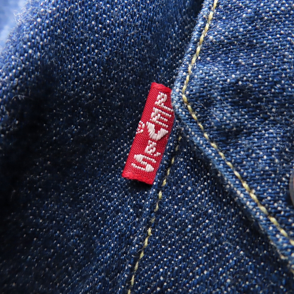 実際に弊社で買取させて頂いたLEVI'S/リーバイス デニムシャツ ウエスタンシャツ ショートホーン 復刻 7205-1018/Lの画像 5枚目