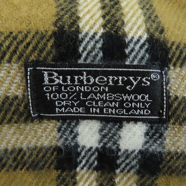 実際に弊社で買取させて頂いたBurberrys/バーバリーズ チェック柄 ウールマフラーの画像 1枚目