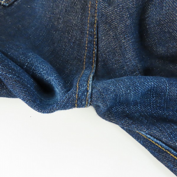 実際に弊社で買取させて頂いたSUGAR CANE/シュガーケーン デニムパンツ ジーンズ ボタンフライ シンチバック アメリカ製 38の画像 9枚目