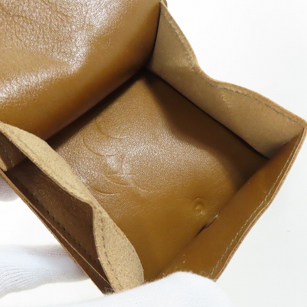 実際に弊社で買取させて頂いたIL BISONTE/イルビゾンテ ベージュ 二つ折り財布/ウォレットの画像 6枚目