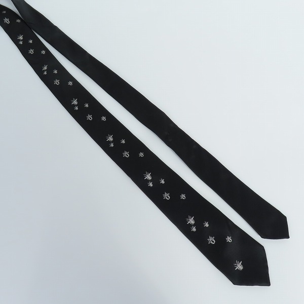 実際に弊社で買取させて頂いたDior Homme/ディオールオム BEE/蜂 刺繍 シルクネクタイ の画像 1枚目