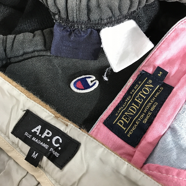 実際に弊社で買取させて頂いた【おまとめ】ペンドルトン/アーペーセー/チャンピオン 他 メンズ/レディース ショートパンツ/スカート 等 ボトムス