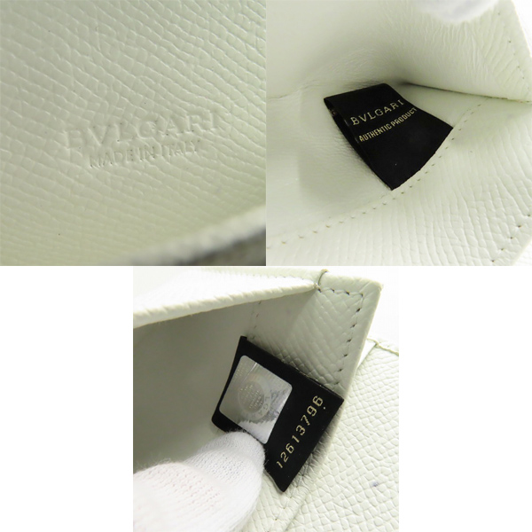 実際に弊社で買取させて頂いたBVLGARI/ブルガリ 金具 ロゴクリップ 二つ折り財布 コインケース カードケース の画像 5枚目