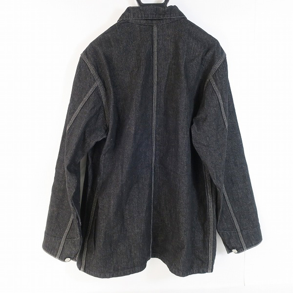 実際に弊社で買取させて頂いたCarhartt/カーハート デニム カバーオール  ブラック 00108-72/Lの画像 1枚目