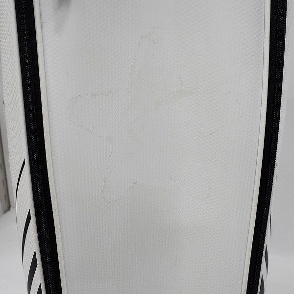 実際に弊社で買取させて頂いたHONMA/ホンマ/本間 ゴルフ CB12112 9型 5分割キャディバッグ ホワイトｘブラックの画像 5枚目