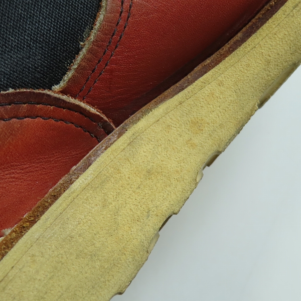 実際に弊社で買取させて頂いたREDWING/レッドウィング ROMEO/ロメオ サイドゴア レザーブーツ 7.5Eの画像 7枚目