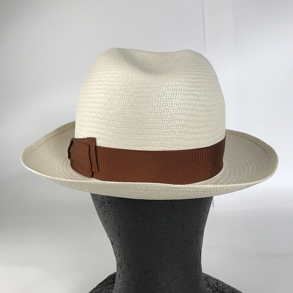 実際に弊社で買取させて頂いたBorsalino/ボルサリーノ 中折れ パナマハット ストローハット/57の画像 3枚目