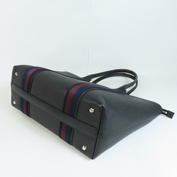 実際に弊社で買取させて頂いたPaul Smith/ポールスミス ブロックレザー ストライプ トートバッグ/ハンドバッグの画像 2枚目