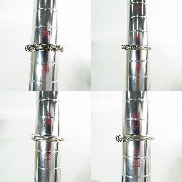 実際に弊社で買取させて頂いた【ギャラ付】Bloody Mary/ブラッディマリー mixture/ミクスチャー 4連リング/15号の画像 9枚目