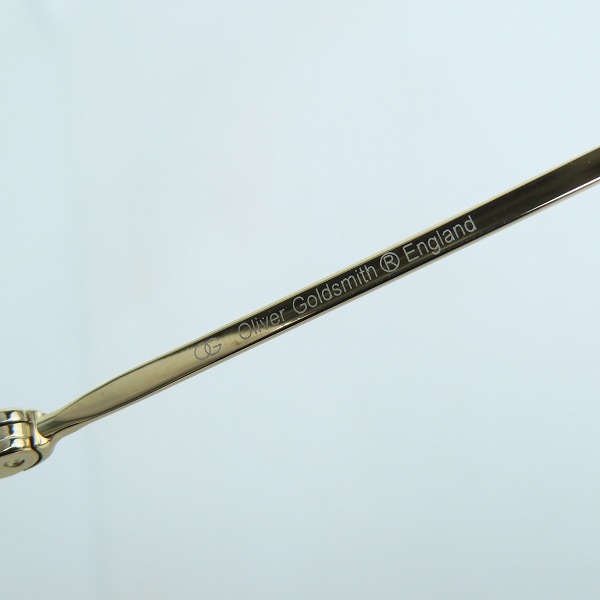実際に弊社で買取させて頂いたOLIVER GOLDSMITH/オリバーゴールドスミス Oblong スクエア 眼鏡/メガネ/アイウェアの画像 5枚目