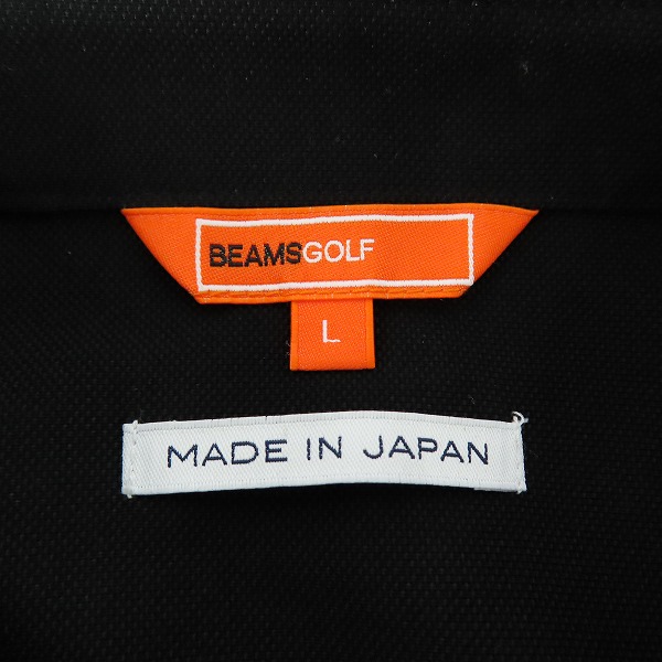 実際に弊社で買取させて頂いた【未使用】BEAMS GOLF/ビームスゴルフ 長袖ポロシャツ ブラック 82-12-0040-444-1920/Lの画像 2枚目