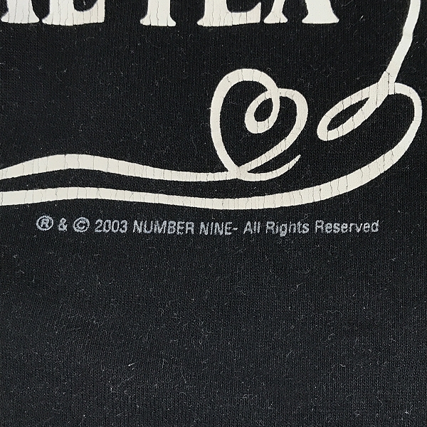 実際に弊社で買取させて頂いたNUMBER NINE/ナンバーナイン OLD No.9 プリントTシャツ/3 の画像 4枚目