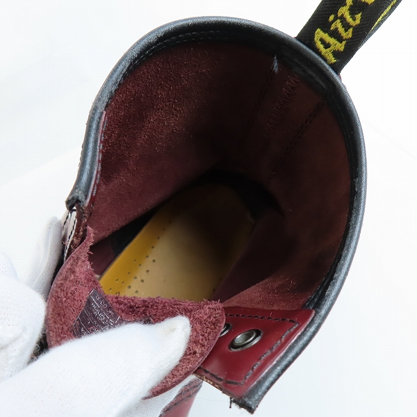 実際に弊社で買取させて頂いたDr.Martens/ドクターマーチン 1460 SMOOTH 8ホール ブーツ チェリーレッド /UK9の画像 4枚目