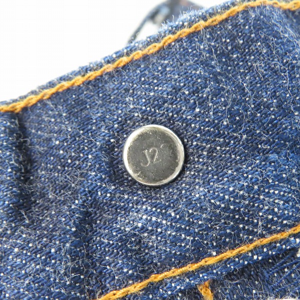 実際に弊社で買取させて頂いたLEVIS/リーバイス 502 刻印J22 60s復刻 1997年製 TALONジップ 日本製 デニムパンツ ジーンズ W29L34の画像 6枚目