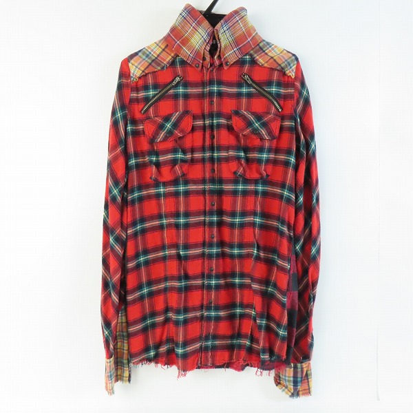 実際に弊社で買取させて頂いたL.G.B./ルグランブルー チェック フランネルシャツ Shirt-G/STD 86257CSM/3