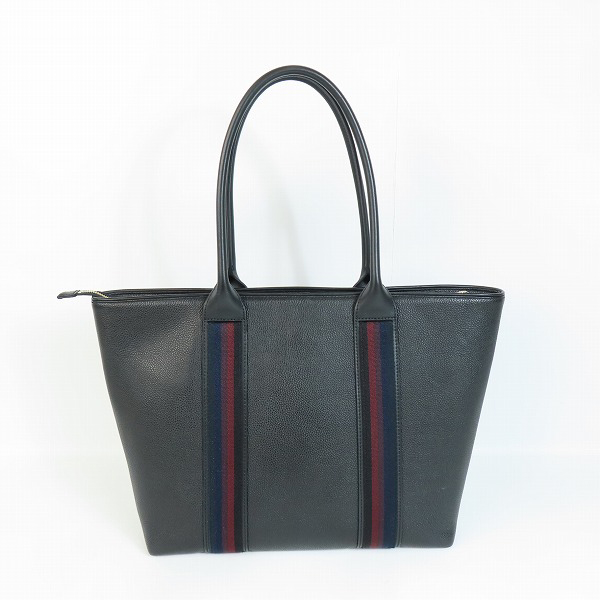 実際に弊社で買取させて頂いたPaul Smith/ポールスミス ブロックレザー ストライプ トートバッグ/ハンドバッグの画像 1枚目