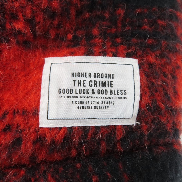 実際に弊社で買取させて頂いたCRIMIE/クライミー チェック柄 ウール/アルパカ混 ボアジャケット /Mの画像 4枚目