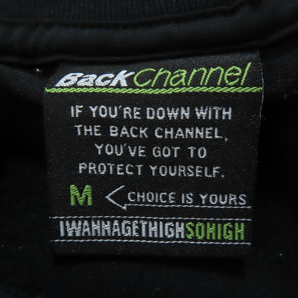 実際に弊社で買取させて頂いたBack Channel/バックチャンネル 長袖Tシャツ ブラック/Mの画像 2枚目