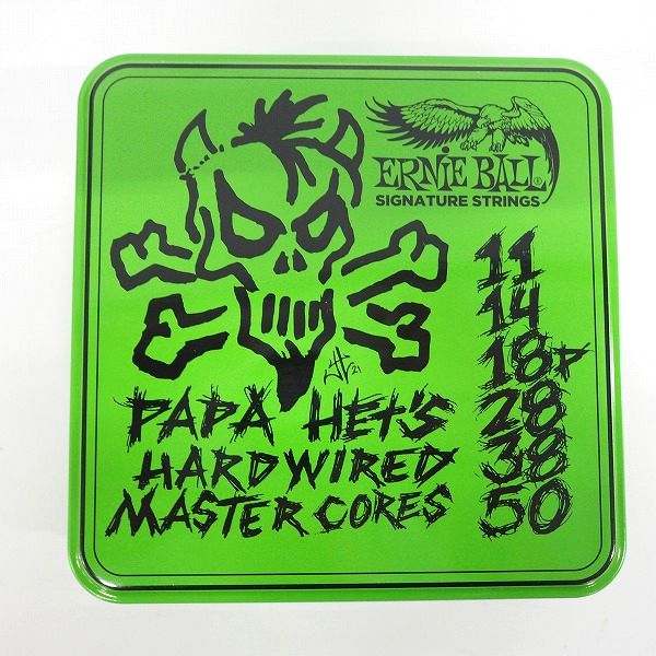 実際に弊社で買取させて頂いた【未開封品】ERNIE BALL/アーニーボール PAPA HET'S James Hetfield Signature String ギター弦3セット コレクションBOXの画像 3枚目