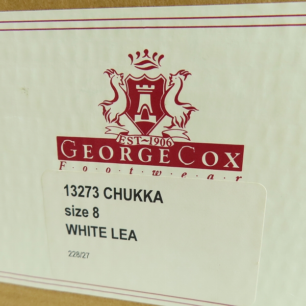 実際に弊社で買取させて頂いたGEORGE COX/ジョージコックス 私立探偵 濱マイク 限定モデル Dリング チャッカブーツ 13273/8の画像 8枚目