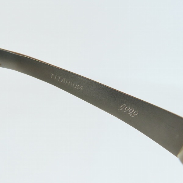 実際に弊社で買取させて頂いた999.9/フォーナインズ 眼鏡/メガネフレーム S-591Tの画像 7枚目