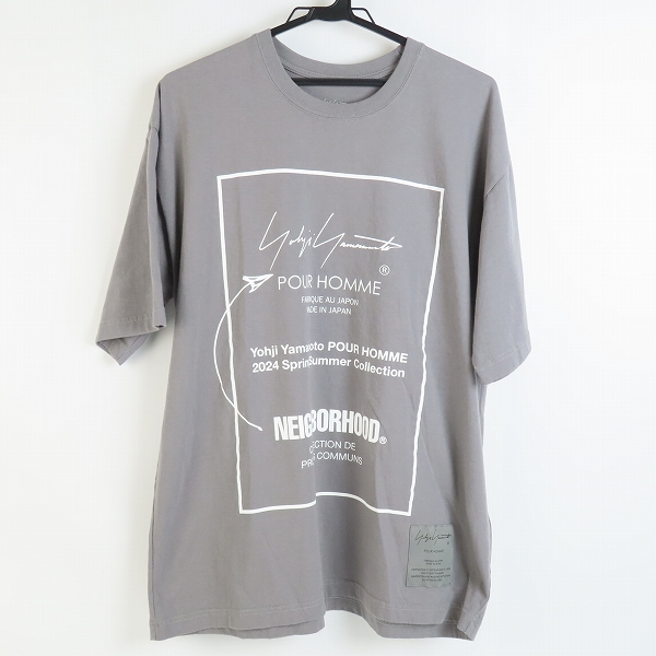 実際に弊社で買取させて頂いたYohji Yamamoto x NEIGHBORHOOD/ヨウジヤマモト×ネイバーフッド COTTON JERSEY PT SHORT SLEEVE HS-T80-285-1/L(4)