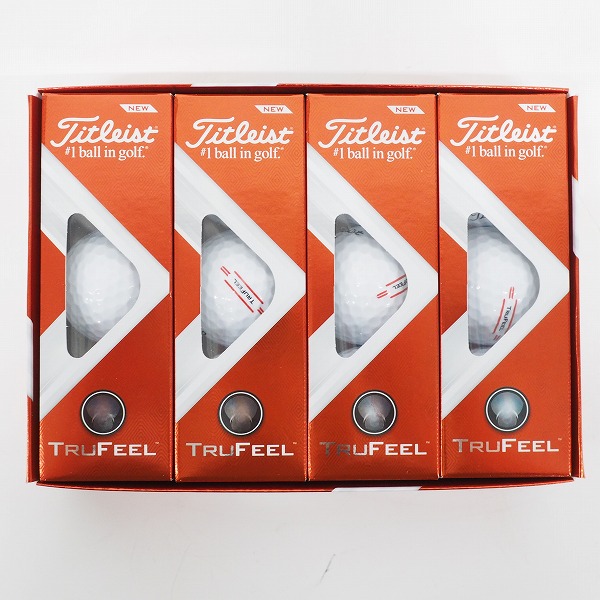 実際に弊社で買取させて頂いた 【未使用】Titleist/タイトリスト TRUFEEL ゴルフボール ホワイト 1ダース 