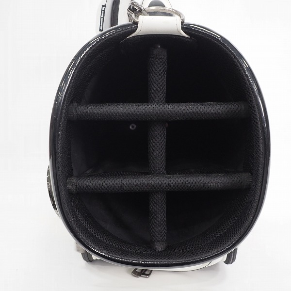 実際に弊社で買取させて頂いたle coq sportif/ルコックスポルティフ ゴルフ QQ1257 6分割キャディバッグ ホワイトｘブラック の画像 3枚目