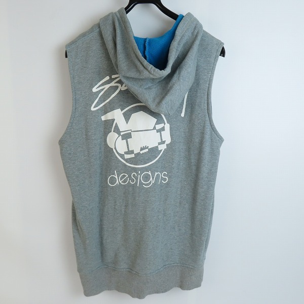 実際に弊社で買取させて頂いたSTUSSY/ステューシー ジップアップ ノースリーブ パーカー /Lの画像 1枚目