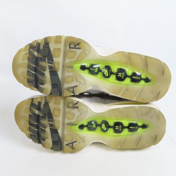 実際に弊社で買取させて頂いたNIKE/ナイキ AIR MAX 95 エアマックス KIM JONES BLACK/VOLTキムジョーンズ ブラック/ボルト DD1871-002/28.5の画像 2枚目