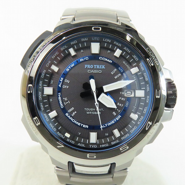 実際に弊社で買取させて頂いた(1)CASIO/カシオ PROTREK/プロトレック マナスル ソーラー レザー PRX-7000L-7JF