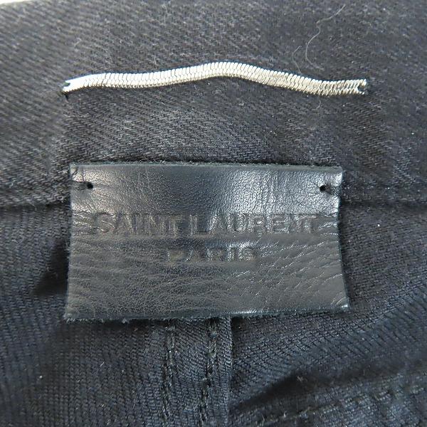 実際に弊社で買取させて頂いた【JPタグ】SAINT LAURENT PARIS/サンローランパリ 17AW ニーリペアデザイン スキニーデニムパンツ 470340/27の画像 3枚目