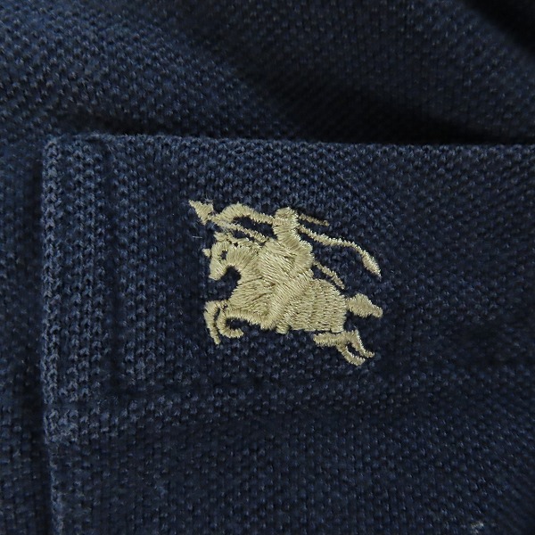 実際に弊社で買取させて頂いたBURBERRY LONDON/バーバリーロンドン チェック柄切替 半袖ポロシャツ Lの画像 5枚目