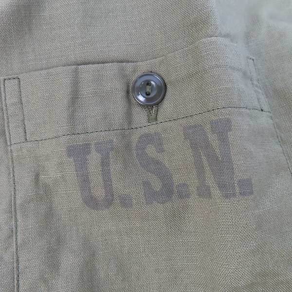 実際に弊社で買取させて頂いたThe REAL McCOY'S/リアルマッコイズ NAVAL CLOTHING USN ユーティリティシャツ ミリタリー 15の画像 5枚目
