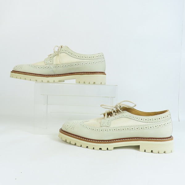 実際に弊社で買取させて頂いたARMANI COLLEZIONI/ ウイングチップ スエード切り替え スニーカー/42の画像 3枚目